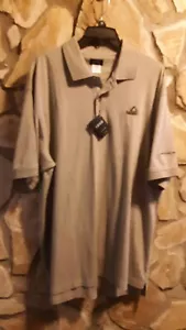 IZOD Mens Polo Shirt Size L Tan Golf Performance Cotton/ Polyester S/S SHAW #MS2 - Picture 1 of 4
