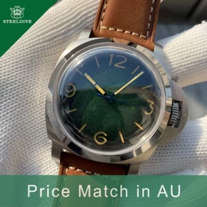 Steeldive SF767, NH35, DD Sapphire, Lume, Crown Guard, Green, 1000m Diving, BNIB - Picture 1 of 24