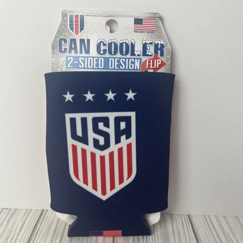 United States USA Soccer Team Can Cooler Cover