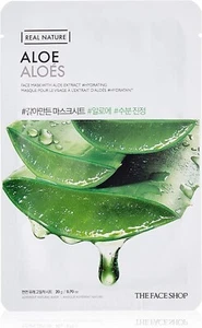 The Face Shop Real Nature Aloe Mask Sheet 20G Free Shipping World Wide - Picture 1 of 3