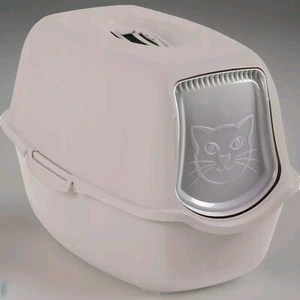 Rotho Katzentoilette Beige Eco Bailey mit Haube Deckel Katzen Klo Swiss Design - Bild 1 von 1