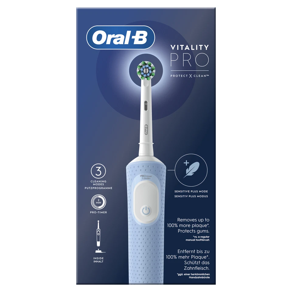 Oral-b Cepillo Eléctrico Base Vitalidad Pro Azul Made IN Hungría