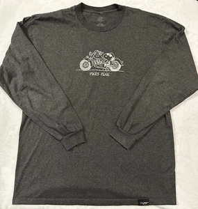 Peanuts Pikes Peak Mountain Hombre Manga Larga XL Motocicleta Snoopy Joe Genial - Imagen 1 de 6