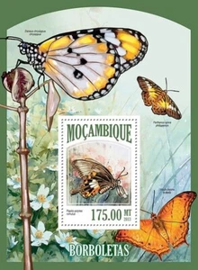 BUTTERFLIES Insect 1-Value MNH Stamp Sheet #127 (2013 Mozambique) - Picture 1 of 1