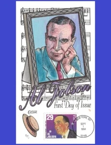 USA2 #2849 U/A COLLINS HAND PAINTED FDC Al Jolson American Music - Picture 1 of 1