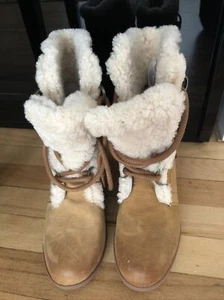 SOREL Damen Leder Shearling Stiefeletten Schuhe, Größe EU 40, US 9, UK 7 - Bild 1 von 9
