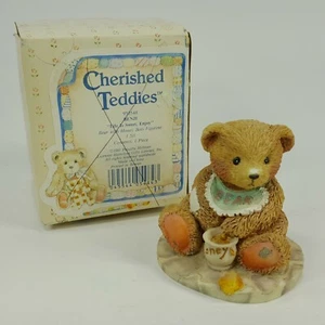 Cherished Teddies BENJI Life Is Sweet, Enjoy  950548 1991 Figurine w/box  UCH2T - Picture 1 of 9