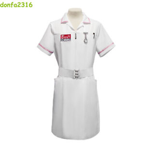 Joker Nurse Uniform Cosplay Costumes Halloween White Accessories Party Outfits 
