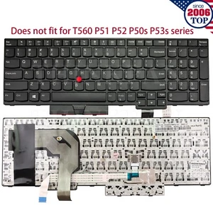 New US Keyboard for Lenovo ThinkPad T570 T580 P51s P52s 01EN928 01ER500 01HX139 - Afbeelding 1 van 9