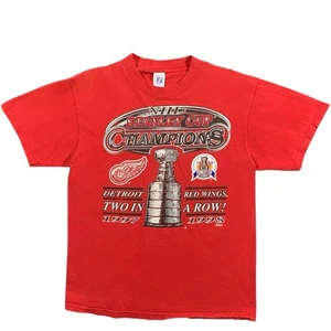 Vintage 90s Detroit Red Wings NHL Hockey T-Shirt Size Large - Bild 1 von 5