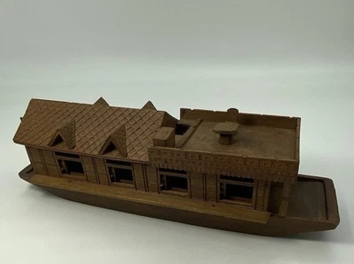 Vintage Handcarved Kashmir House Boat Artisan Art Decor  Windows Open Close - Image 1 of 4