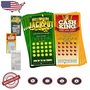 Tarjetas rasca y gana falsas broma de boleto ganador de $1 millón - mordaza realista divertida - Imagen 1 de 7