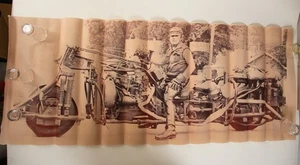 Wild Bill Gelbke Road Dog Largest Motorcycle in World Poster (PSTR-Y44/JSF6) - Picture 1 of 7