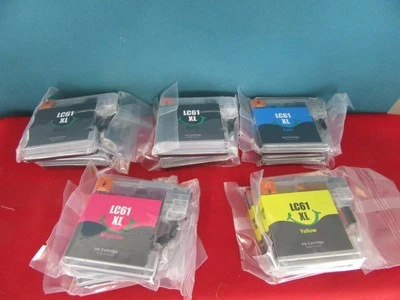 Ink Cartridges for Brother Printer LC61 XL 4 Opened / 12 Sealed EZink - Image 1 of 4