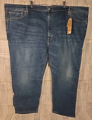 Levi's 502 Jeans 56x30 Regular Taper Stretch Sits Below Waist Reg Fit Mens NEW - Image 1 of 4