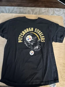 Pittsburgh Steelers NFL Team Apparel T-Shirt Herren Medium schwarz Helm Grafik T - Bild 1 von 6