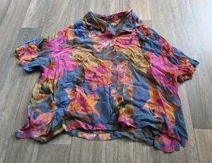 Dash Summer Floral Vicose Lightweight Top - Picture 1 of 7