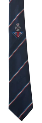 Corbata Día D 50 Aniversario Oficial Azul Marino con Rayas Rojo Blanco Azul Pin Foto 1 de 4