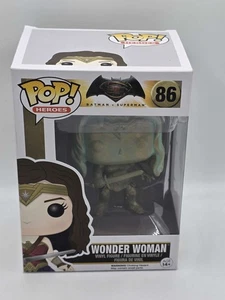 Damaged Box | PATINA WONDER WOMAN BRONZE Batman vs Superman Funko Pop Heroes #86 - Picture 1 of 8