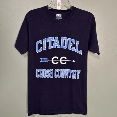 Camiseta The Citadel Bulldogs Champion Team Issue Cross Country Azul Marino Talla Pequeña Foto 1 de 4