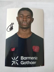 Foto firmata Christian Kofane Bayer Leverkusen nuova (2) - Foto 1 di 1