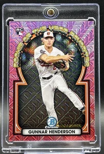 🔥 2023 Gunner Henderson Bowman Chrome Rookie of the Year Mojo  /199 SP 🔥 - Picture 1 of 3