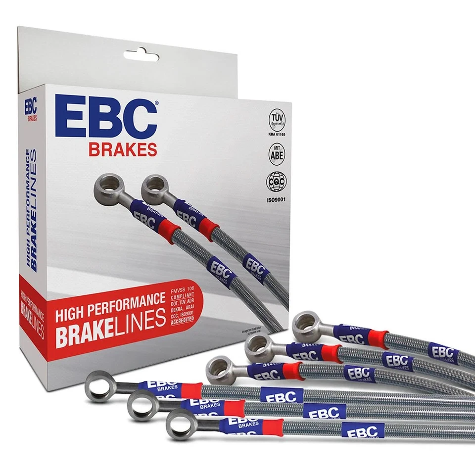 For BMW 328i 96-99 EBC BLA7546-6L High Performance Stainless Steel Brake Lines - Image 1 of 1