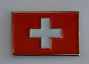 Switzerland Swiss Flag Quality Enamel Pin Badge - Picture 1 of 3