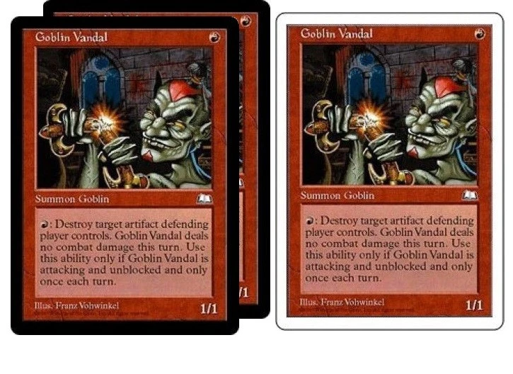 3x GOBLIN VANDAL (NM) *Weatherlight / Anthologies* MTG Magic Gathering - Image 1 of 1