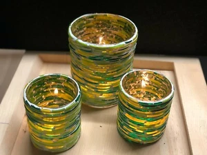 Soporte para velas de té soporte para velas de vidrio decoración luz de viento decoración de Navidad decoración de mesa vela  - Imagen 1 de 4