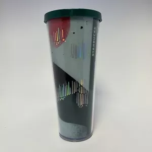 Vaso Starbucks for Life edición limitada 24 oz temporada navideña 2019 sin pajita - Imagen 1 de 12