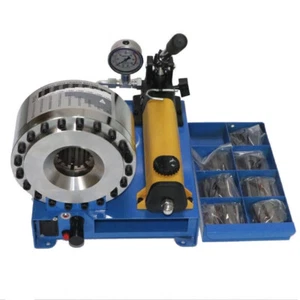 Manual Hydraulic Hose Crimper High Pressure Hose Pipe Crimping Machine+9set Dies - Picture 1 of 12