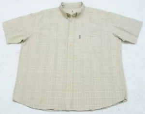 XXL Woolrich Beige Pocket Dress Shirt Top Button Up Short Sleeve Cotton 1-209 - Picture 1 of 5