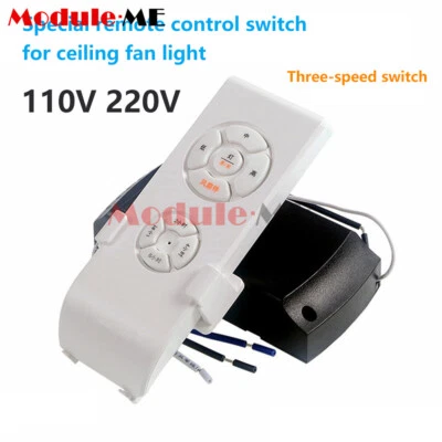 2 Way Universal Ceiling Fan Lamp Light Remote Control Receiver Kit Timing New - Image 1 of 4