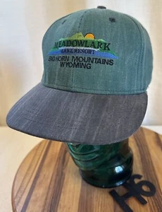 VINTAGE NWOT MEADOWLARK LAKE RESORT Big Horn Mtns Wyoming Strapback Hat. H6 - Picture 1 of 3