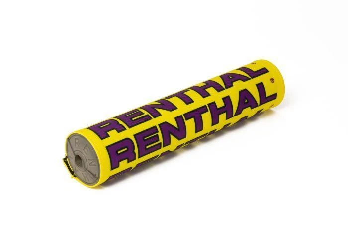 Renthal P354 7/8" Handlebar SX Bar Pad - 10 inches - Yellow / Purple Retro - Image 1 of 1
