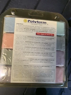 Granitex Polymer Clay by Sculpy Set of 8 Colors Vintage New Old Stock - Image 1 of 2