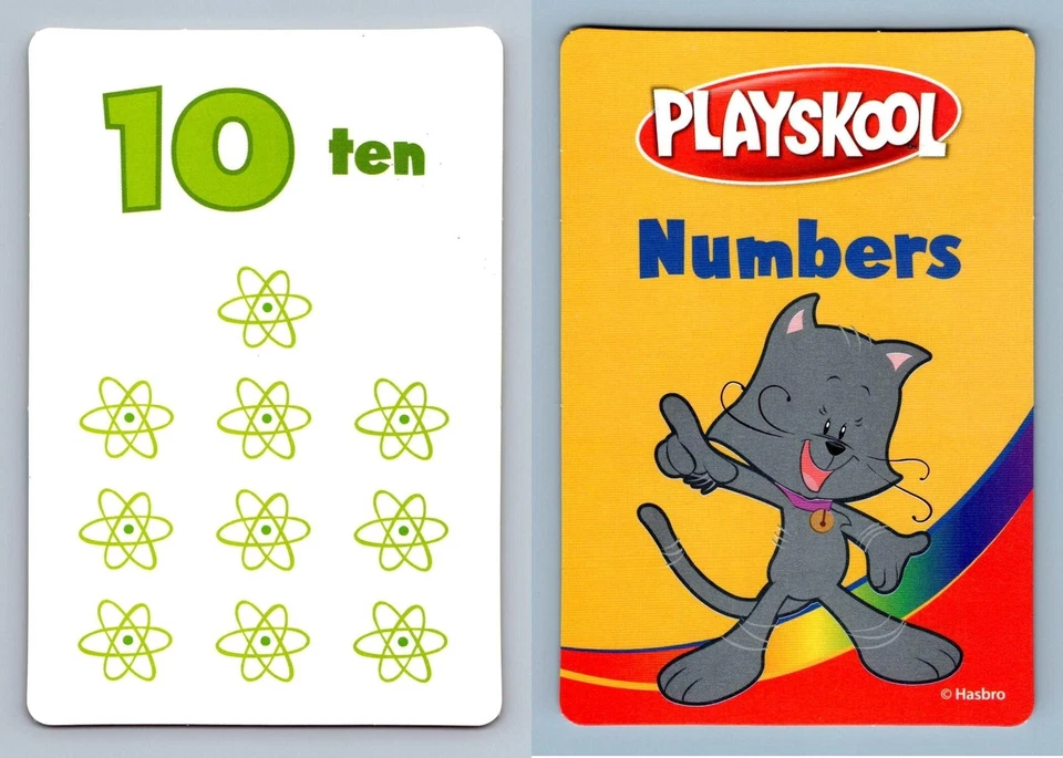 10 / Ten Atoms - Numbers Math Pre K-K Flash Card - Image 1 of 1