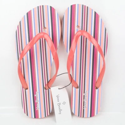 Vera Bradley Women's Flip Flop Sandals Size Medium 7 - 8 Bohemian Stripe - Image 1 of 4