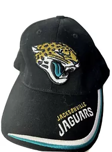 New NFL Jacksonville Jaguars Black Baseball Hat Hook & Loop Embroidery One Size - Picture 1 of 11