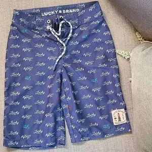 Lucky Brand Board Shorts Boys Beach Blue Size 14 - Picture 1 of 7
