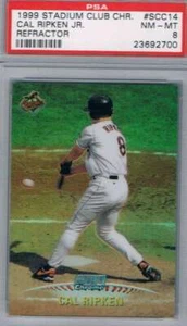 1999 Stadion Verein Chrom Refractors #SCC14 Cal Ripken Orioles PSA 8 NM MT - Bild 1 von 1