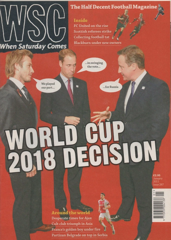 When Saturday Comes (WSC) Issue 287, January 2011 - Image 1 of 1