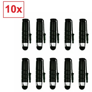 10x Mini Touchscreen Touchpen Mobile Phone Tablet Pen Screen Z1 Black - Picture 1 of 6