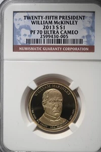 2013 S Presidential Dollar William McKinley NGC PF70 Ultra Cameo - Picture 1 of 2