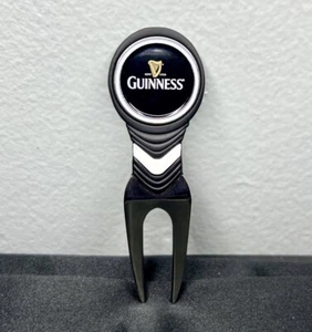 Guinness Bier Metall 3" Golf Divot Werkzeug & 1" Münze Ball Marker schwarz weiß silber - Bild 1 von 13