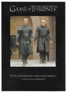 Rittenhouse 2014 Game of Thrones Season 3 Quotable #Q25 Bravest Men Fear Death - Picture 1 of 2