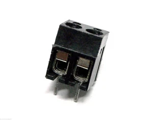 CLAMP SCREW 2 PIN PITCH 5mm black colour (3pz) - Picture 1 of 1