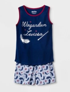 Girls' 2pc Harry Potter Wingardium Leviosa Tank Top/Shorts Pajama Set XS (4/5) - Picture 1 of 3