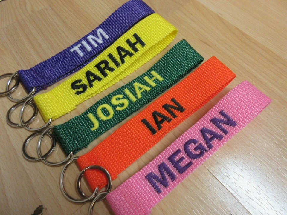 Personalized Keychain Custom Made Key Ring  Key Fob With Your Name Tag - Image 1 of 4
